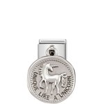 Nomination Ezüst unikornis függő charm  331804-01