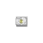 Nomination Ezüst szív peridottal charm 330508-36
