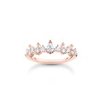 Thomas Sabo Jégkristályok rozé gyűrű cirkóniával 