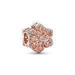 Pandora ékszer Karácsonyi hópehely rozé charm 782378C01