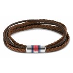 Tommy Hilfiger Többsoros barna bőr karkötő 2790425
