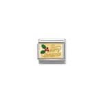 Nomination Arany Merry christmas charm 030282-17