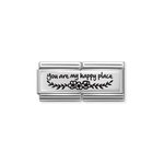 Nomination Ezüst you are my happy place dupla charm 330711-06