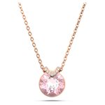 Swarovski Bella V medál rozé színű nyaklánc rózsaszín kristállyal 5662088