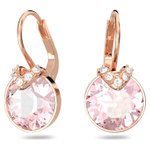 Swarovski Bella V csepp alakú rozé színű fülbevaló rózsaszín kristállyal 5662114