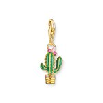 Thomas Sabo Virágzó kaktusz aranyozott ezüst charm 1928-471-7