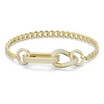 Swarovski Dextera arany színű karkötő fehér kristállyal 5636740