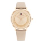 Tommy Hilfiger Tea rozé színű bézs bőrszíjas női óra 1782602