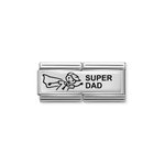 Nomination Ezüst super dad dupla charm 330710-39