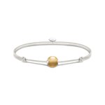 Thomas Sabo Állítható fehér textil karkötő achát gyönggyel A2121-130-16-L22V