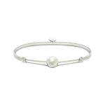 Thomas Sabo Állítható fehér textil karkötő tenyésztett gyönggyel A2115-170-14-L22V
