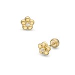 Lisa Arany fényes virág gyerek fülbevaló JTAG-0328-18