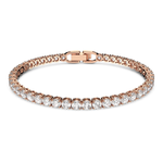 Swarovski Matrix rozé színű teniszkarkötő fehér kristállyal 5492235