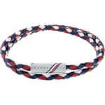 Tommy Hilfiger Színes duplasoros fonott bőr karkötő 2790472
