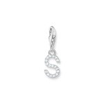 Thomas Sabo  S betű ezüst charm cirkóniával 1956-051-14