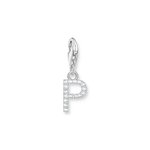Thomas Sabo  P betű ezüst charm cirkóniával 1953-051-14