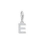 Thomas Sabo E betű ezüst charm cirkóniával 1945-051-14