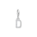 Thomas Sabo D betű ezüst charm cirkóniával 1944-051-14