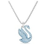 Swarovski Iconic kék hattyús ezüst színű nyaklánc 5660594