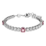 Swarovski Matrix tensiz karkötő rózsaszín és áttetsző kristállyal 5666421
