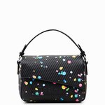 Desigual Splatter phuket pöttyös fekete táska  23WAXP72