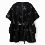 Desigual Threadflor milan fekete poncsó övvel 23WAIA02