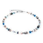 Coeur de Lion GeoCUBE ikonikus capri blue nyaklánc 4013/10-0756