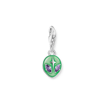 Thomas Sabo  Ezüst ufo charm zöld tűzzománccal és cirkóniával 2050-041-6