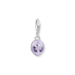 Thomas Sabo  Ezüst ufo charm lila tűzzománccal és cirkóniával 2049-041-13