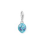 Thomas Sabo Ezüst ufo charm kék tűzzománccal és cirkóniával 2051-496-1