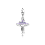 Thomas Sabo Ezüst ufo csészealjban charm lila tűzzománccal 2045-691-7