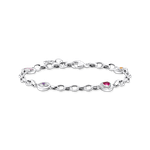 Thomas Sabo Ezüst láncos karkötő kerek elemekkel motívumokkal A2138-640-7-L19V