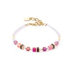 Coeur de Lion Mini cubes magenta karkötő 4565/30-0422