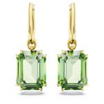 Swarovski Millenia arany színű fülbevaló nagy zöld kristállyal 5676071