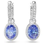 Swarovski Constella ezüst színű függő fülbevaló kék kristállyal 5671817