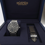 Roamer Valais szürke számlapos dupla szíjas férfi óra 988833415505