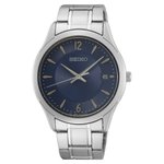 Seiko Classic fémszíjas kék számlapos férfi kvarc óra SUR419P1
