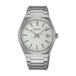Seiko Classic fémszíjas fehér férfi kvarc karóra SUR553P1