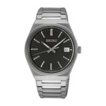 Seiko Classic fémszíjas fekete férfi kvarc karóra SUR557P1