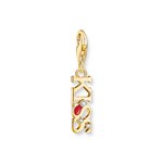 Thomas Sabo Kiss aranyozott ezüst charm 2067-565-10