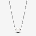 Pandora ékszer Ezüst collier nyaklánc tenyésztett gyönggyel 393167C01-45