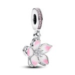 Pandora ékszer Cseresznyevirág függő ezüst charm 790667C01