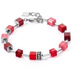 Coeur de Lion  GeoCUBE iconic piros karkötő 2700/30-0300