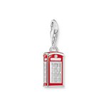 Thomas Sabo Londoni piros telefonfülke ezüst charm 2120-041-10