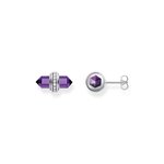 Thomas Sabo Ezüst fülbevaló hatszögletű ametiszttel H2281-643-13