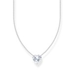 Thomas Sabo  Ezüst nyaklánc áttetsző szív alakú medállal KE2211-051-14-L45v