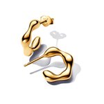 Pandora ékszer Organikus formájú shine nyitott karika fülbevaló 263269C00
