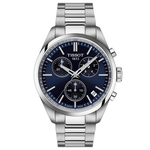 Tissot PR 100 kék számlapos chronograph férfi karóra T1504171104100