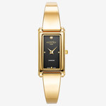 Roamer Elegance Diamond fekete számlapos arany szíjas női karóra 866845485520