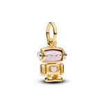 Pandora ékszer Forgatható robot shine függő charm 763441C01